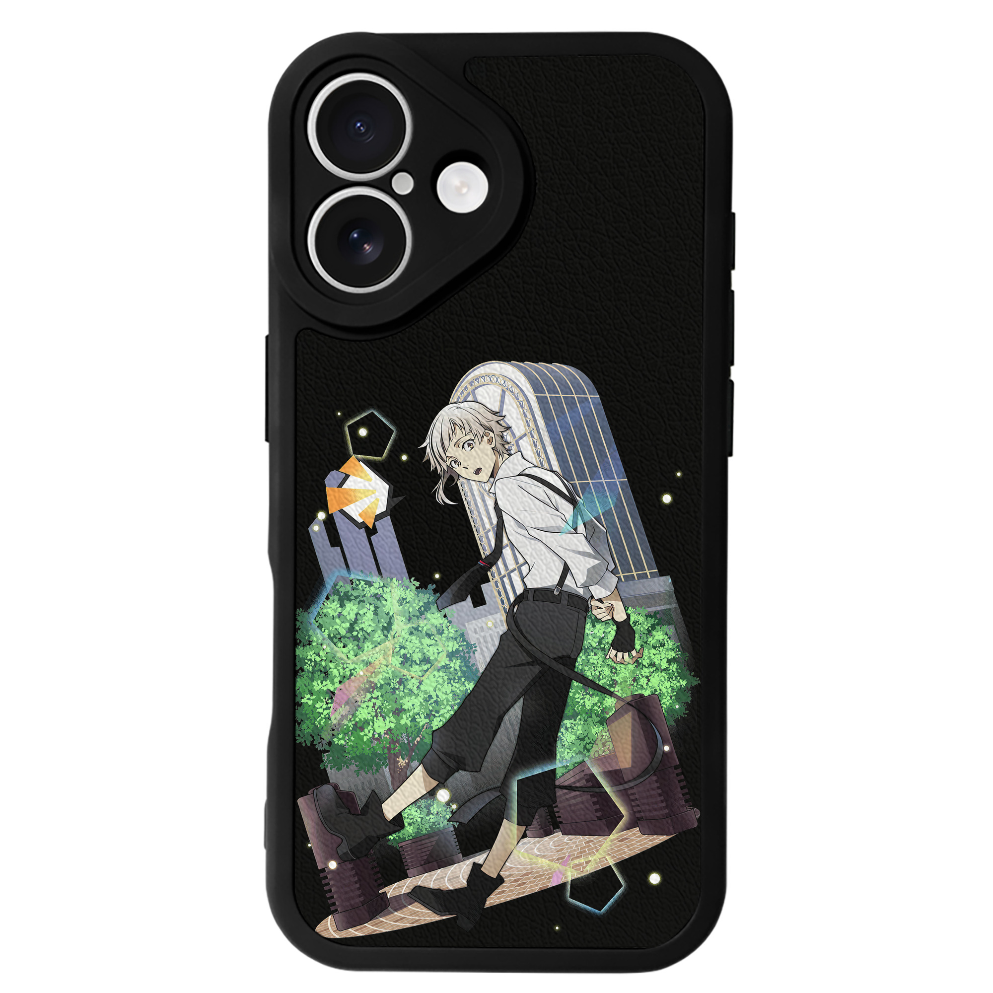 （画像用） 文豪ストレイドッグス Bungo Stray Dogs 【iPhone 16シリーズ対応】シリコンスマホケース（レザー調） 材質：シリコン